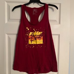 FMF Racing flowy loose tank top M motocross RedBud Buchanan Michigan
